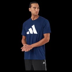 adidas Train Essentials Feelready Logo Training T-Shirt Dark Blue Blå Discount