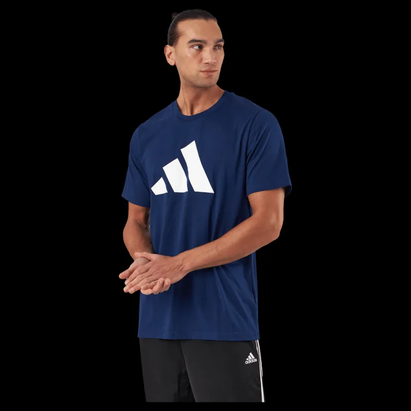 adidas Train Essentials Feelready Logo Training T-Shirt Dark Blue Blå Discount
