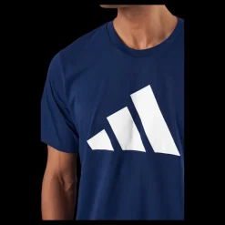 adidas Train Essentials Feelready Logo Training T-Shirt Dark Blue Blå Discount