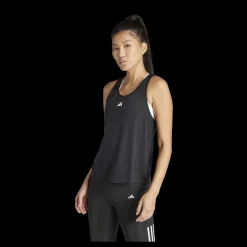 New adidas Train Essentials Minimal Branding Racerback Tank Top Black Svart