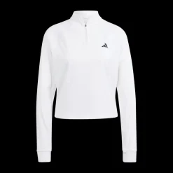 adidas Train Essentials Minimal Branding 1/4-Zip Cover Up White Vit Discount