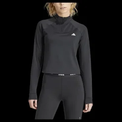adidas Train Essentials Minimal Branding 1/4-Zip Cover Up Black Svart Hot