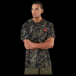 Outlet adidas Train Essentials Seasonal Training T-Shirt Olistr/Brired Flerfärgad