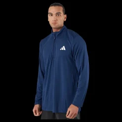 Online adidas Train Essentials Seasonal Training 1/4-Zip Long Sleeve Sweatshirt Dark Blue Blå