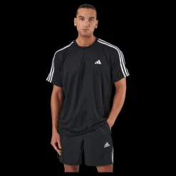 adidas Train Essentials 3-Stripes Training T-Shirt Black Svart New