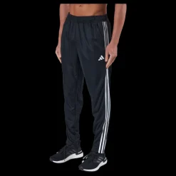 New adidas Train Essentials 3-Stripes Training Joggers Black / White Svart