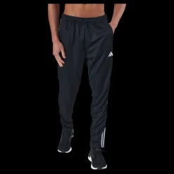 New adidas Train Essentials 3-Stripes Training Joggers Black / White Svart