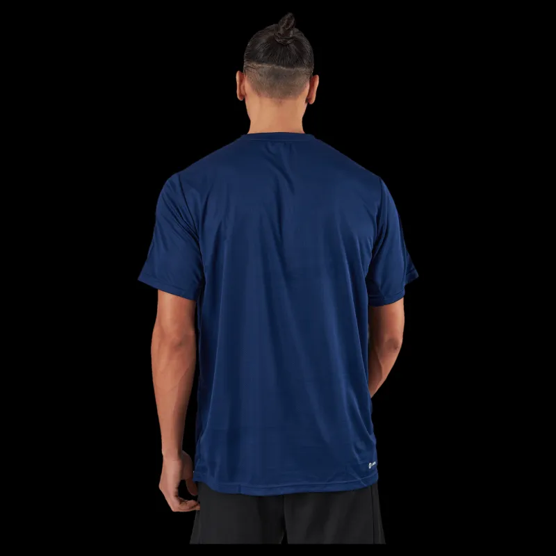 adidas Train Essentials 3-Stripes Training T-Shirt Dark Blue / White Blå