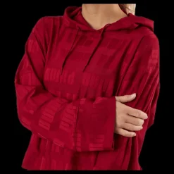 Online Puma Train First Mile Mono Hoodie Red Lila