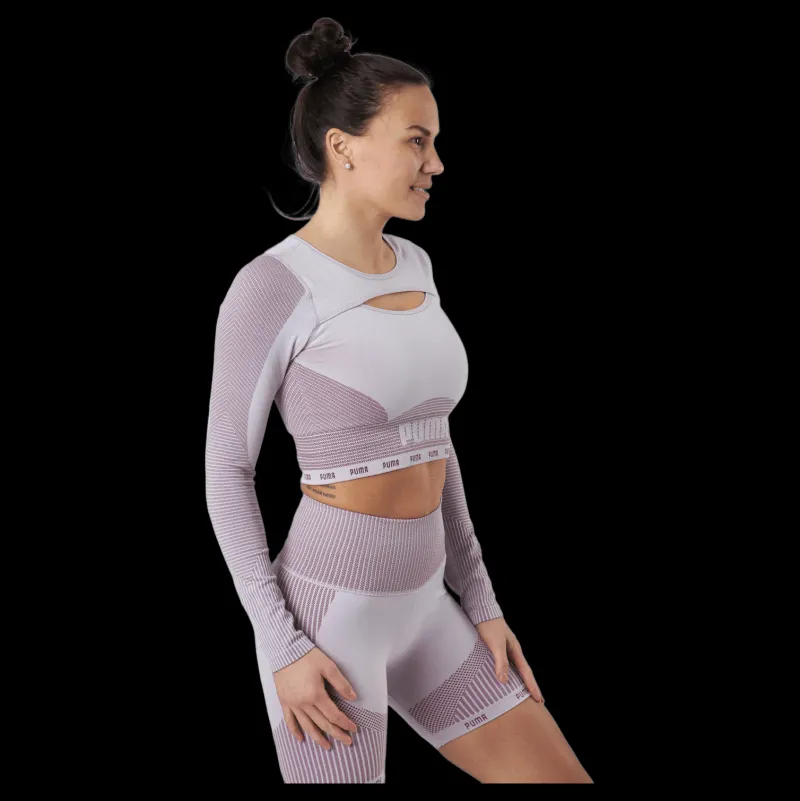 Sale Puma Train Formknit Seamless Long S Lavender Fog-grape Wine Vit