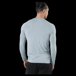 Hot Puma Train Formknit Seamless Ls Tee Medium Gray Heather Blå