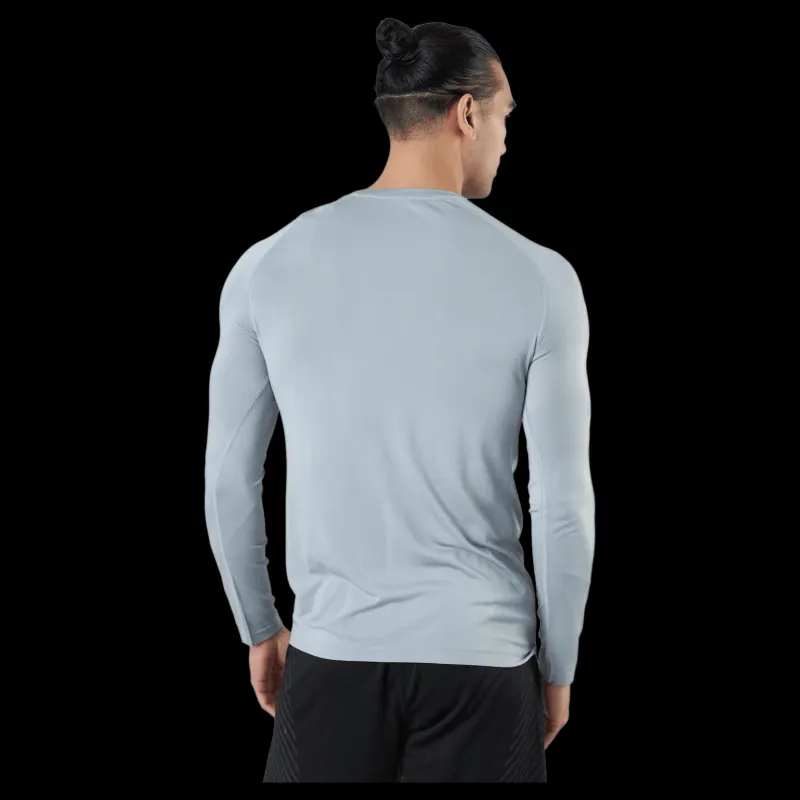Hot Puma Train Formknit Seamless Ls Tee Medium Gray Heather Blå