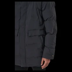 Discount Superdry Train Heavyweight Puffer Dark Charcoal Svart