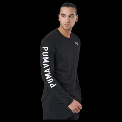 Puma Train Logo Ls Tee Black Svart
