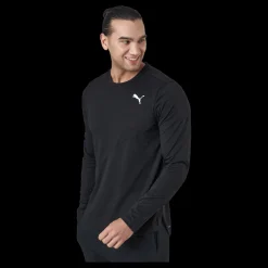 Puma Train Logo Ls Tee Black Svart
