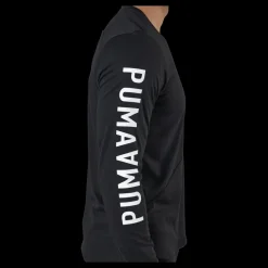 Puma Train Logo Ls Tee Black Svart