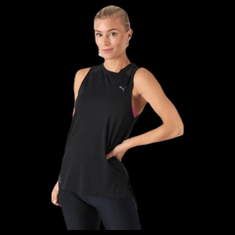 Online Puma Train Mesh Panel Tank Black Svart