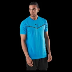 Puma Train Thermo R+ BND Short Sleeve Tee Blue Blå Sale