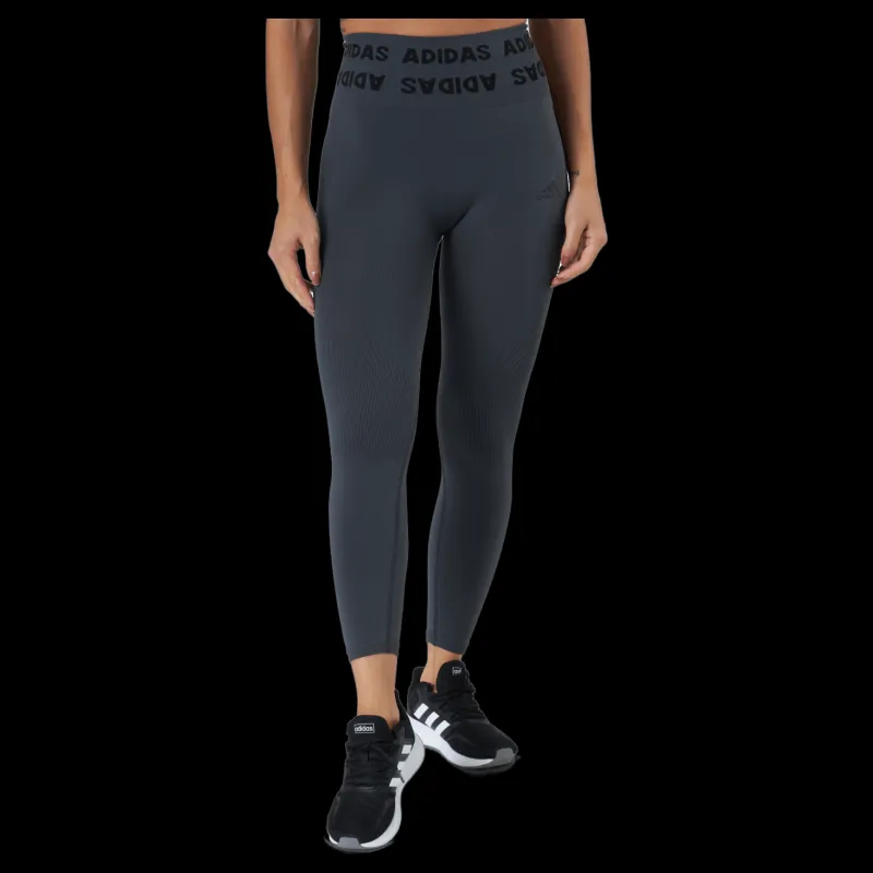 Outlet adidas Training Branded Aeroknit 7/8 High Rise Tight Dgh Solid Grey Grå