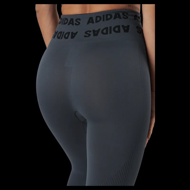 Outlet adidas Training Branded Aeroknit 7/8 High Rise Tight Dgh Solid Grey Grå
