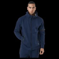 Superdry Training Gymtech Ziphood Navy Marl Blå