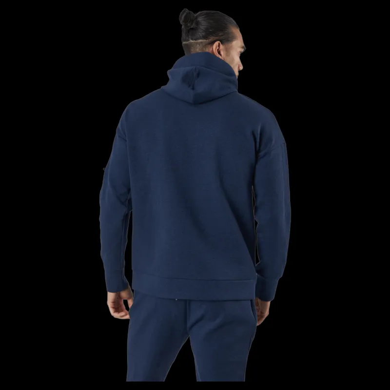 Superdry Training Gymtech Ziphood Navy Marl Blå