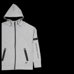 Online Superdry Training Gymtech Ziphood Grey Marl Grå