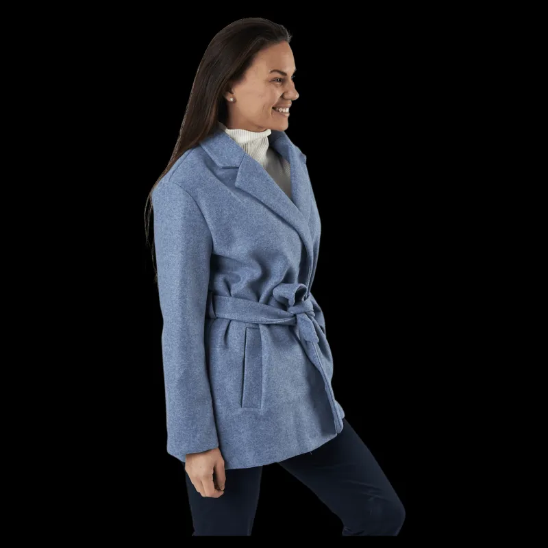 Only Trillion Belt Coatigan Pnt Blue Clearance