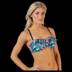 Salming Tropic Garden Padded Bandeau Pink/Blue/Green Rosa, Blå och Grön Hot