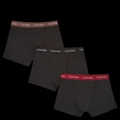 Calvin Klein Trunk 3pk B-brght Camel/ Black/ Red Carp Svart New