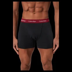Calvin Klein Trunk 3pk B-brght Camel/ Black/ Red Carp Svart New