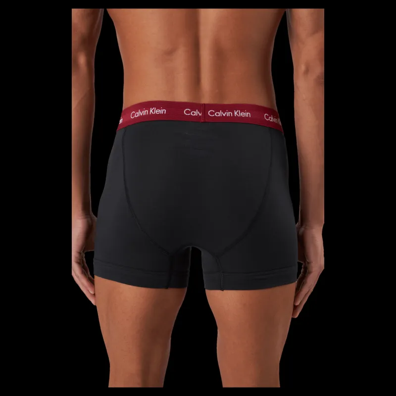 Calvin Klein Trunk 3pk B-brght Camel/ Black/ Red Carp Svart New