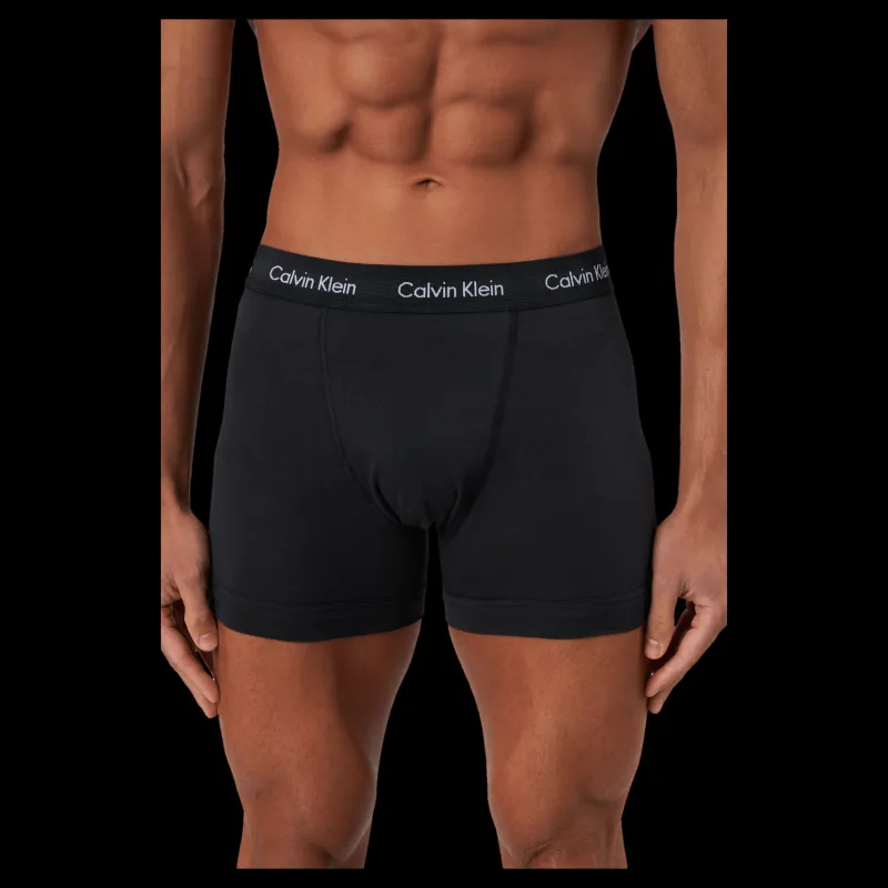 Calvin Klein Trunk 3pk B-brght Camel/ Black/ Red Carp Svart New