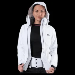 Outlet J.Lindeberg Truuli Jacket White Vit