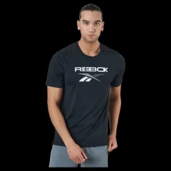 Reebok Ts Ac Graphic Tee Black Svart Discount