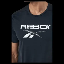 Reebok Ts Ac Graphic Tee Black Svart Discount