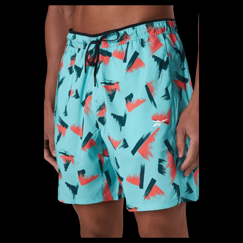 New Reebok Ts Speed Aop Short Seclte Mönstrad