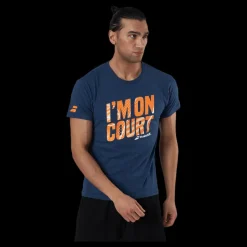 Babolat T-Shirt Message blue Blå Sale