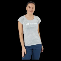 Best Babolat T-shirt Exercise Women Grey Grå