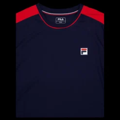 Fila T-shirt Gabriel Navy/redcomb. Blå Clearance