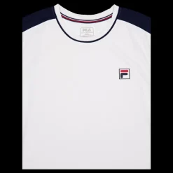 Fila T-shirt Gabriel White/navycomb. Vit