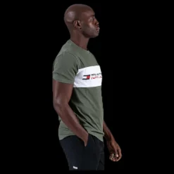 Discount Tommy Hilfiger Sport T-Shirt Logo Driver Patterned Mönstrad
