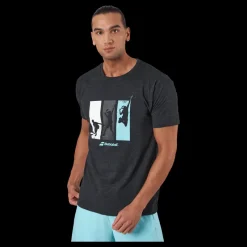 Discount Babolat T-shirt Padel Cotton Black Svart