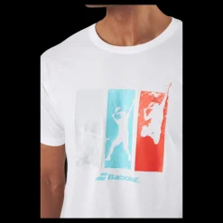 Babolat T-shirt Padel Cotton White Vit Hot