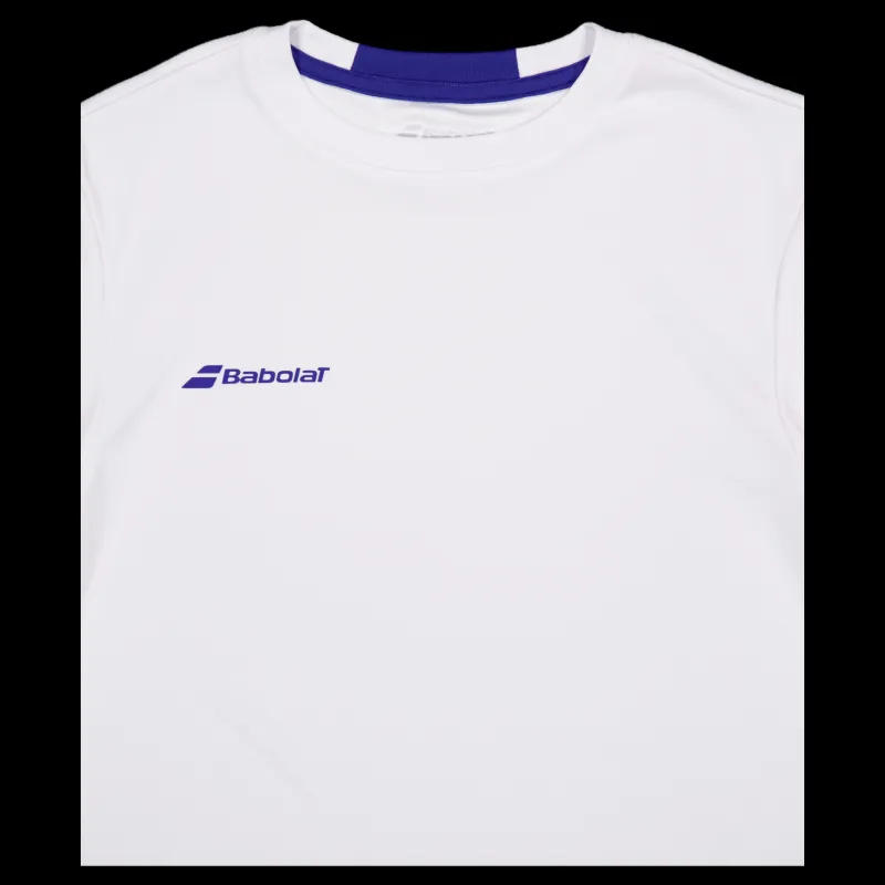 Babolat T-shirt Play Crew Neck White Vit New
