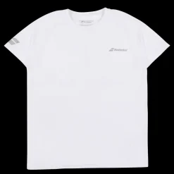 Babolat T-shirt Play Crew White Vit Sale