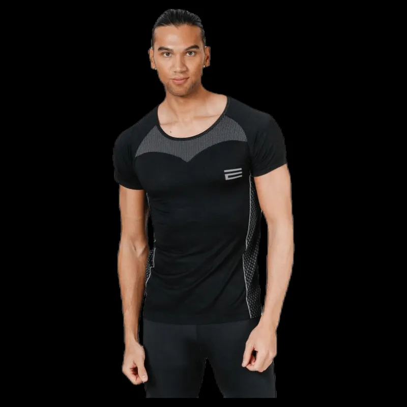 Oxide T-Shirt Seamless Black Svart Outlet