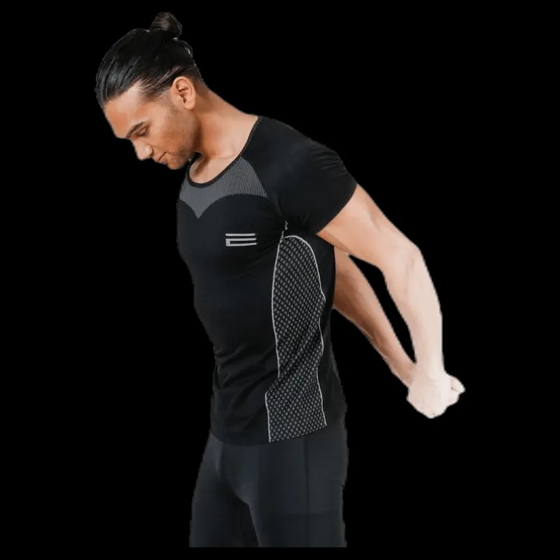 Oxide T-Shirt Seamless Black Svart Outlet