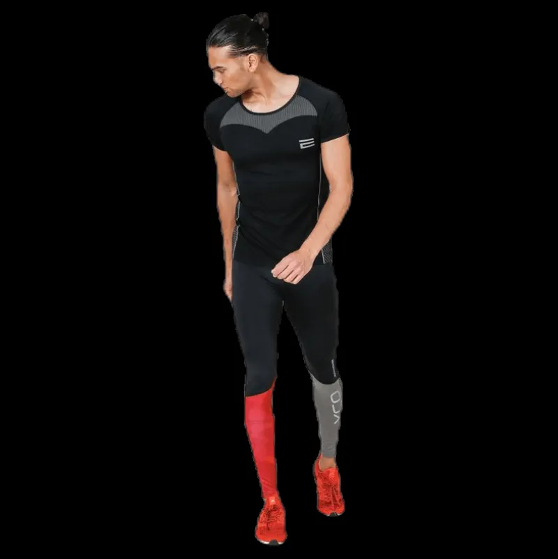 Oxide T-Shirt Seamless Black Svart Outlet