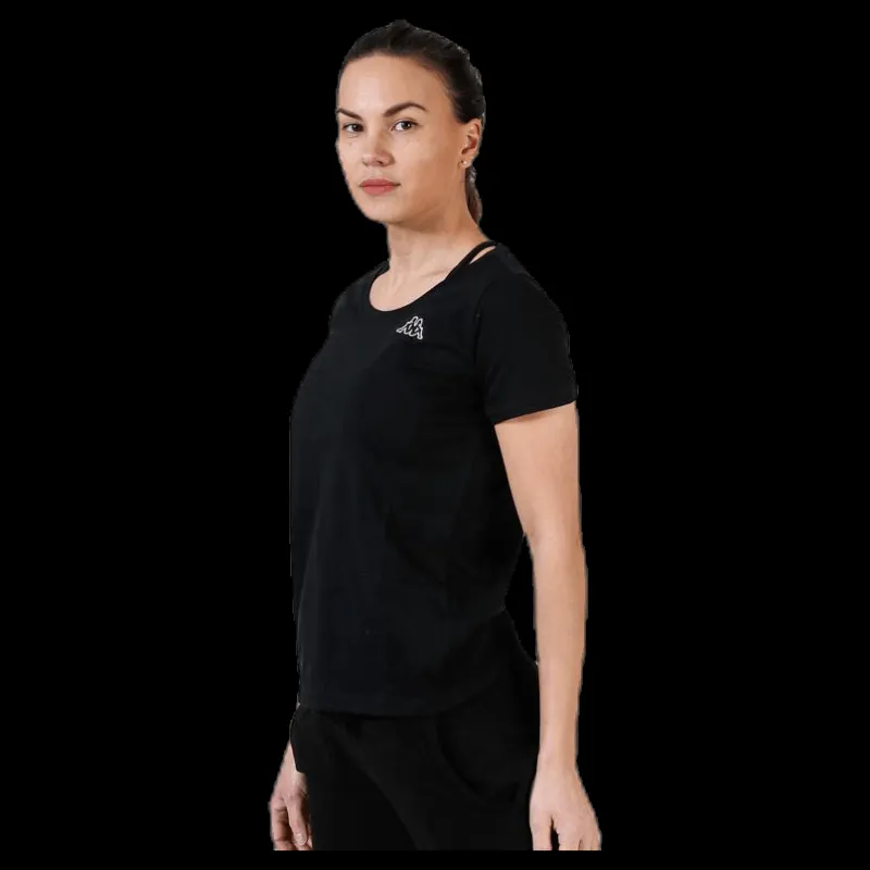 Kappa T-Shirt S/S, Logo Momba Black Svart